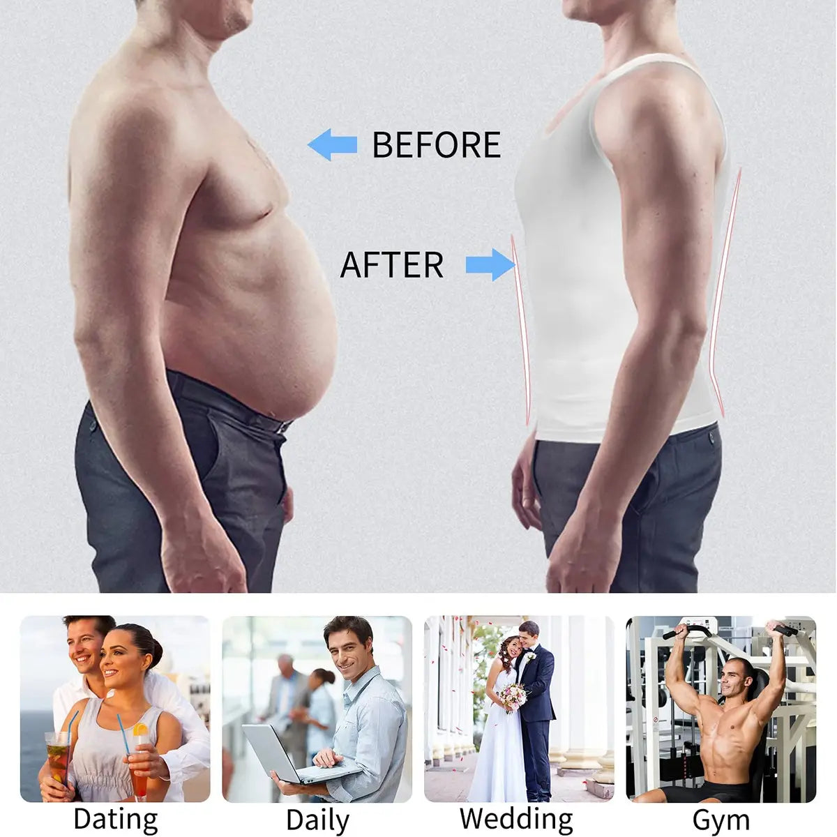 Men's Slimming Body Shapewear Fashion